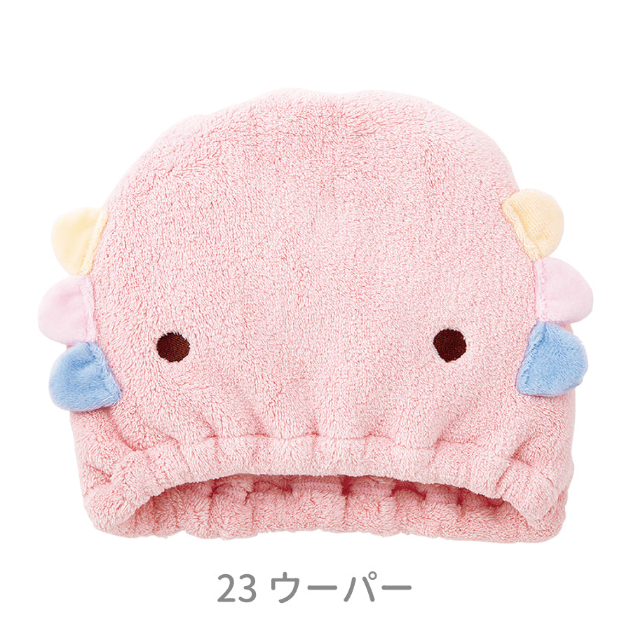 アニマルきゅうそくタオル　ヘアキャップ