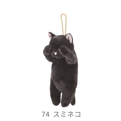 くびねっこ　マスコットポーチ　（ミケネコ・トラネコ・クロネコ）
