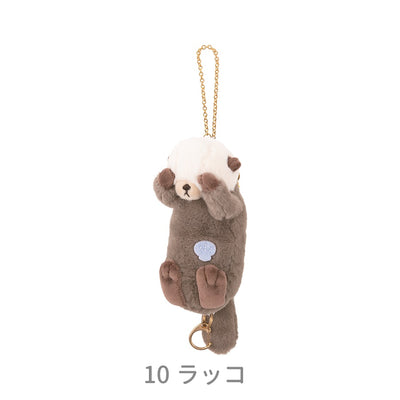 くびねっこ　リールマスコット（スミネコ・ラッコ・アザラシ）